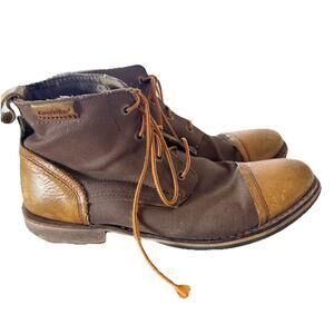 Caterpillar Men Morrison Canvas Chukka Boot Moresco Hounddawg Tan Brown Sz 11.5